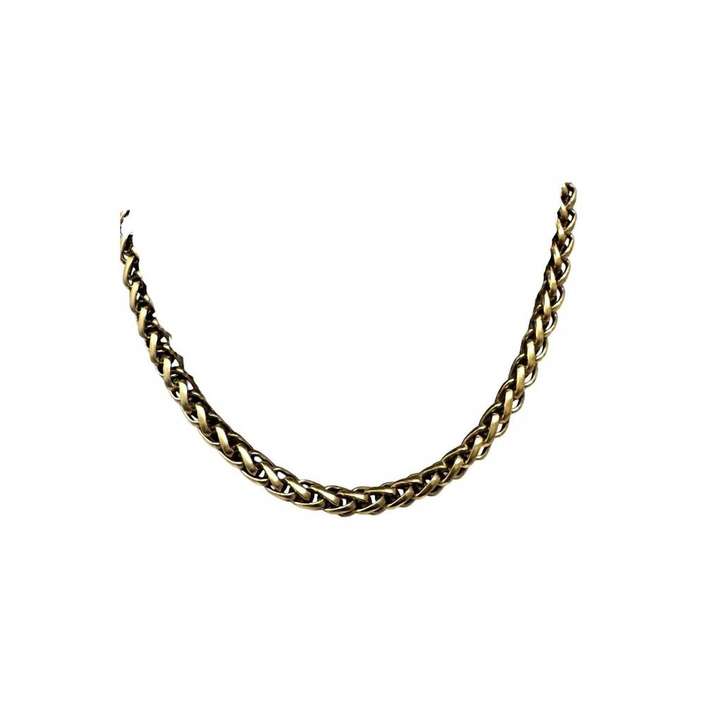 NEW YOCHI women's thick wheat chain necklace in gold